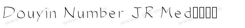 Douyin Number JR Med字体转换